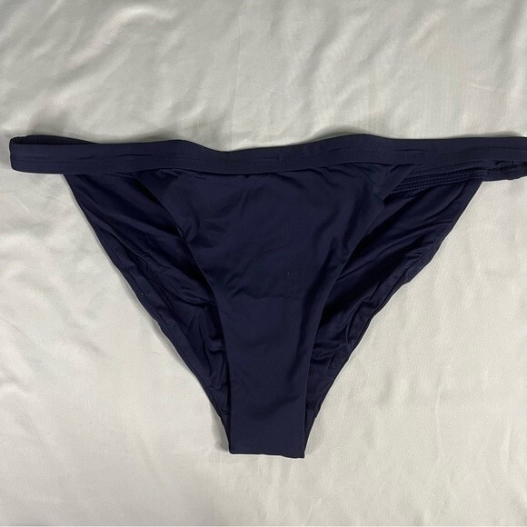 Andie Swim Size XXXL Navy Blue Banded Cheeky Bottom Sexy Beach Classic Low Rise - Picture 2 of 9